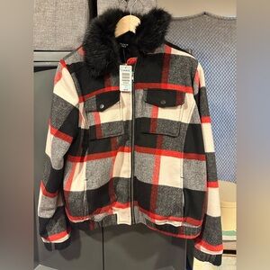 Torrid Wool Bomber Jacket